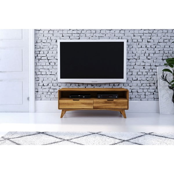 TV omarica iz hrastovega lesa 120x48 cm Greg - The Beds-image-3