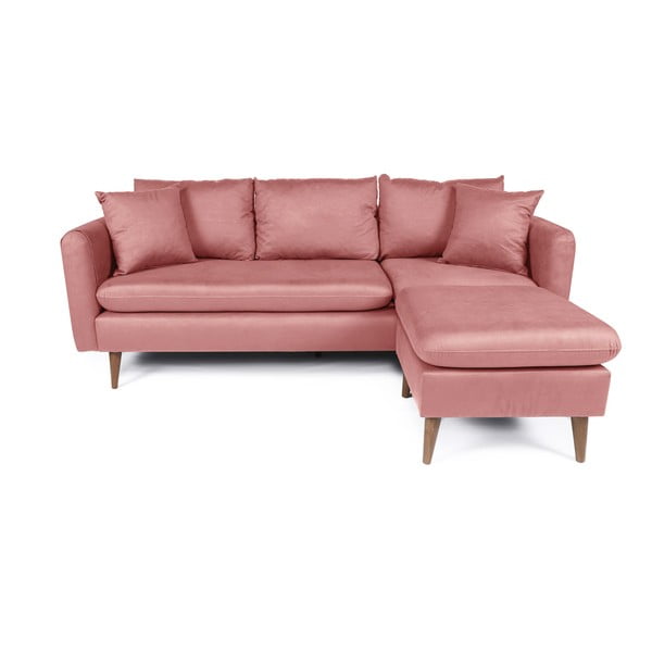 Svetlo rožnata sedežna garnitura 215 cm Sofia – Balcab Home