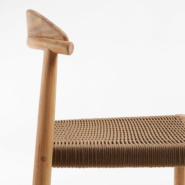 Zunanji barski stol iz evkaliptusovega lesa Kave Home Glynis-image-1