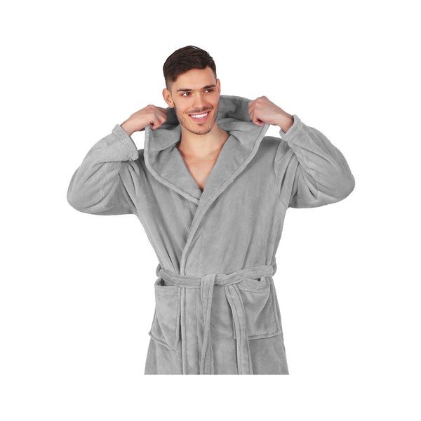 DecoKing Robby siva unisex halja iz mikrovlaken, velikost XS-image-3