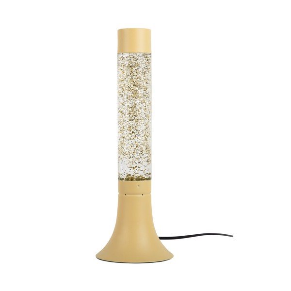 Svetlo rumena namizna svetilka s steklenim senčilom (višina 37,5 cm) Astro Glittler – Leitmotiv