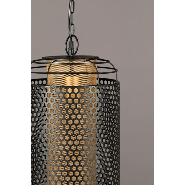 Črna viseča svetilka s kovinskim senčnikom ø 25,5 cm Archer - Dutchbone-image-4
