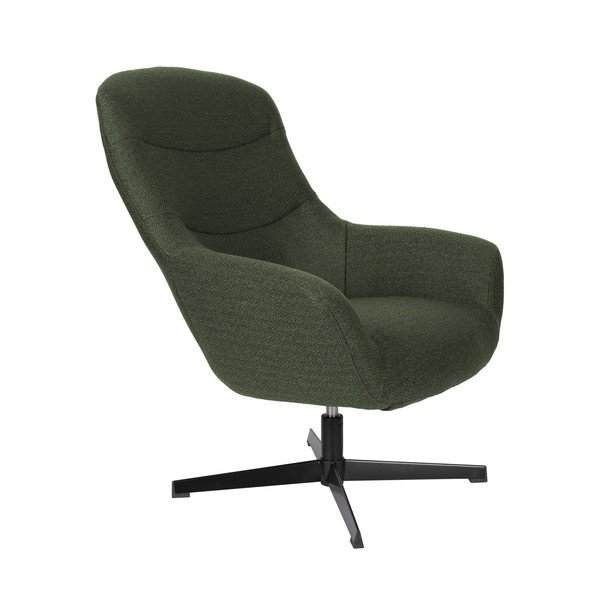 Temno zelen fotelj Yuki – White Label