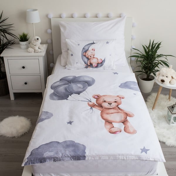 Bombažna otroška posteljnina za otroško posteljico 100x135 cm Teddy Bear – Jerry Fabrics-image-1