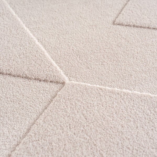 Kremno bel pralen tekač 80x250 cm Pompei 1613 – Ayyildiz Carpets-image-2