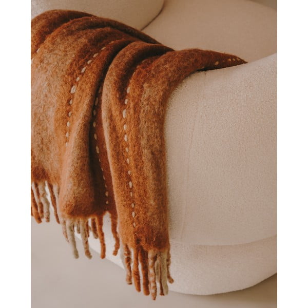 Odeja iz volne in mešanih vlaken 130x170 cm Mayela – Kave Home-image-2
