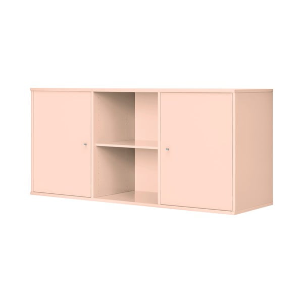 Svetlo rožnata stenska komoda 133x61x42 cm Mistral – Hammel Furniture-image-3