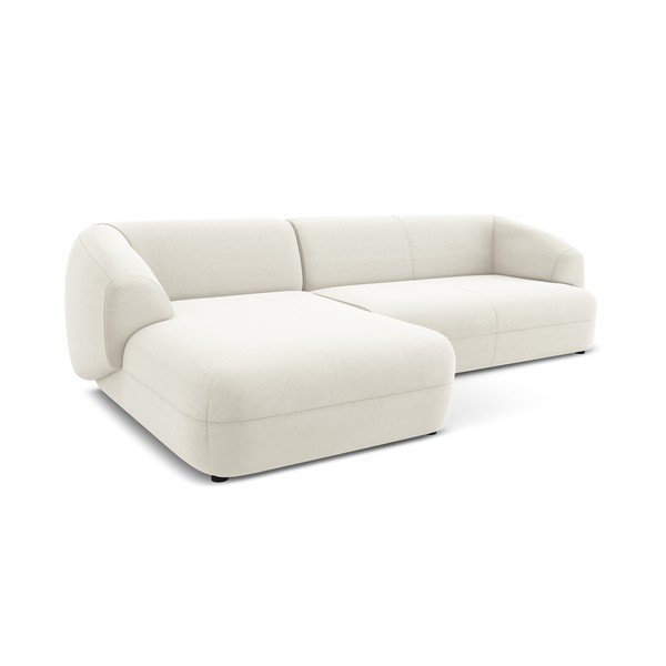 Bela žametna kotna sedežna garnitura (levi kot) Moana – Makamii-image-4