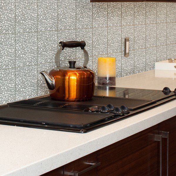 Komplet 24 stenskih nalepk Ambiance Cement Tile Stickers Terrazzo Waldo, 15 x 15 cm-image-2