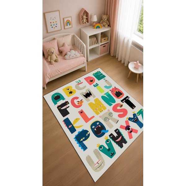 Pralna otroška preproga 140x190 cm Alphabet – Mila Home-image-1