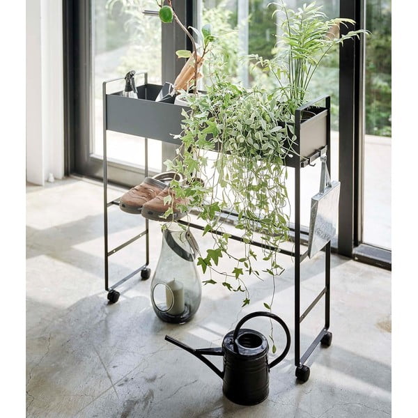 Črna kovinska omara za otroške čevlje 74,5x74,5x22 cm Tower – YAMAZAKI-image-3