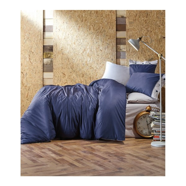 Komplet bombažnega posteljnega perila za zakonsko posteljo z rjuho Sugu, 200 x 220 cm