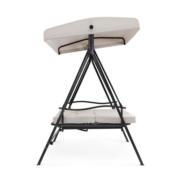 Antracitno sivo-bež kovinska vrtna gugalnica Taurus – Bizzotto-image-4