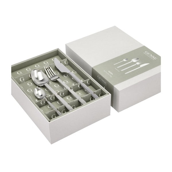 Pribor iz nerjavečega jekla v srebrni barvi 16 ks Norm – Gense-image-3