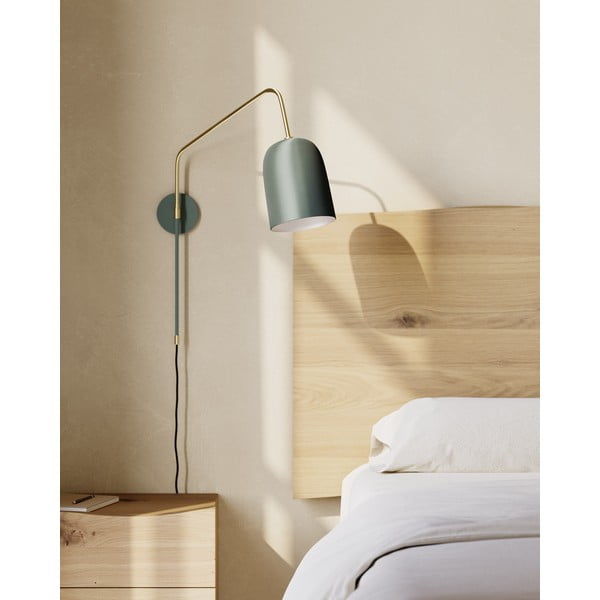 Zelena stenska svetilka ø 15 cm Audrie – Kave Home-image-1