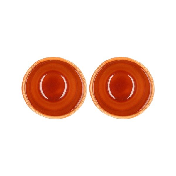 Oranžne lončene skodelice za espresso v kompletu 2 ks  80 ml Styles – Villa Collection-image-1