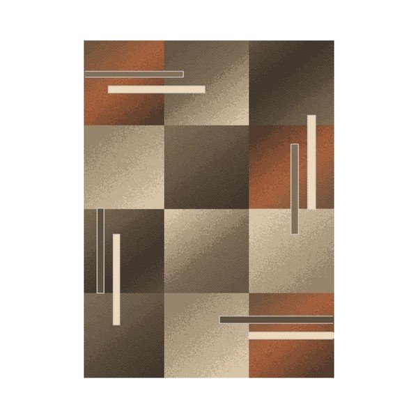 Rjava in siva preproga Webtappeti Modern, 160 x 230 cm-image-1