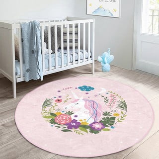Rožnata otroška preproga ø 120 cm Comfort – Mila Home