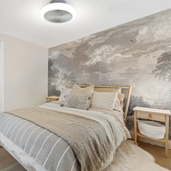 Bela LED stropna svetilka Enkel – SULION-image-1