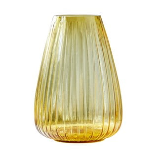 Vaza iz rumenega stekla Bitz Kusintha, višina 22 cm