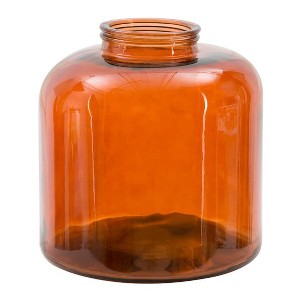 Oranžna vaza iz recikliranega stekla Mauro Ferretti Put, višina 36 cm