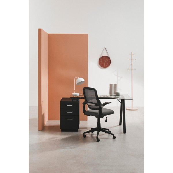 Črn oblazinjen pisarniški stol Gilmore – Yes Everyday-image-1