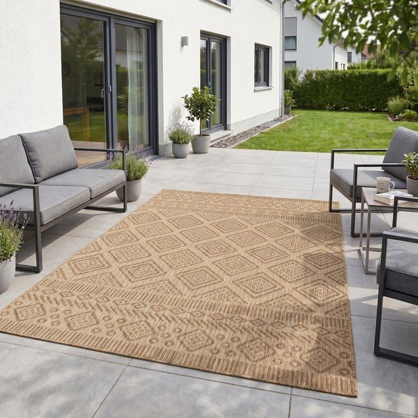 Bež notranja in zunanja preproga 200x290 cm Mira 1452 – Ayyildiz Carpets-image-1