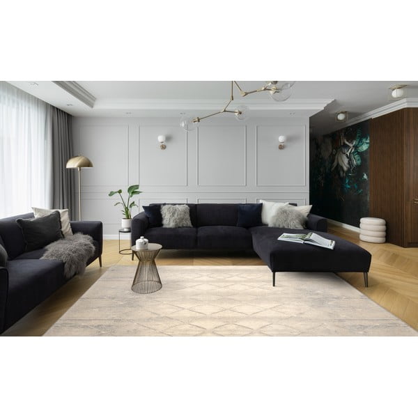 Kremno bela volnena preproga 200x300 cm Colette – Agnella-image-1