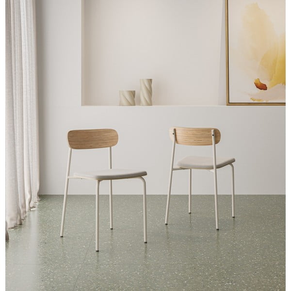 Bež/naravni jedilni stoli v kompletu 2 ks Adriana – Marckeric-image-1