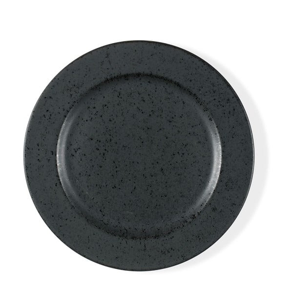 Črni lončeni desertni krožnik Bitz Basics Black, ⌀ 22 cm