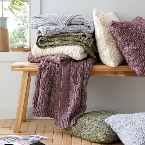 Prevleka za blazino 45x45 cm Chunky Marl Knit – Catherine Lansfield-image-4