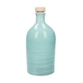Turkizna keramična steklenička za olje Brandani Maiolica, 500 ml