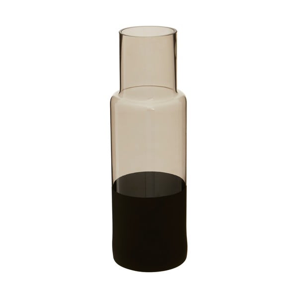 Steklena vaza s črnimi detajli Premier Housewares Cova, višina 30 cm