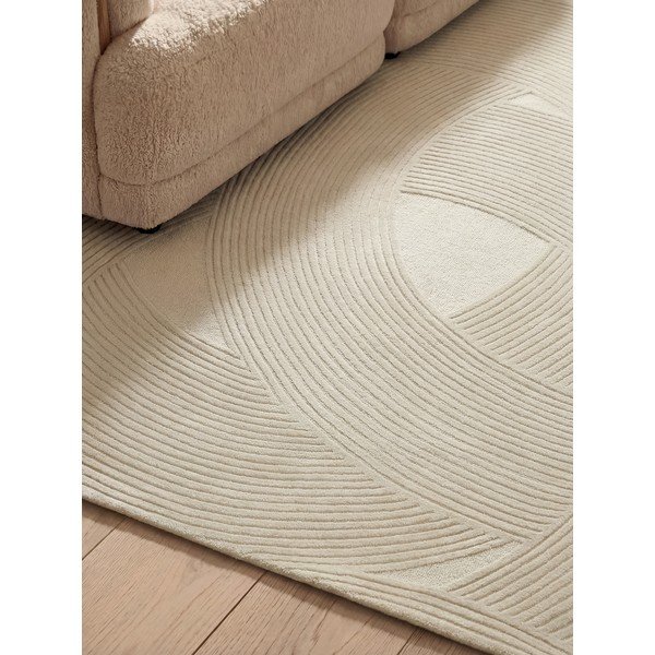 Kremno bela volnena preproga 120x170 cm Kensington Victoria – Ted Baker-image-3