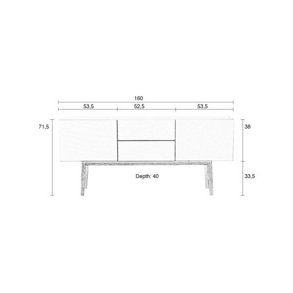 Komoda Zuiver High On Wood Double-image-1