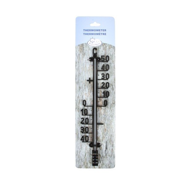 Črn stenski termometer Esschert Design-image-1