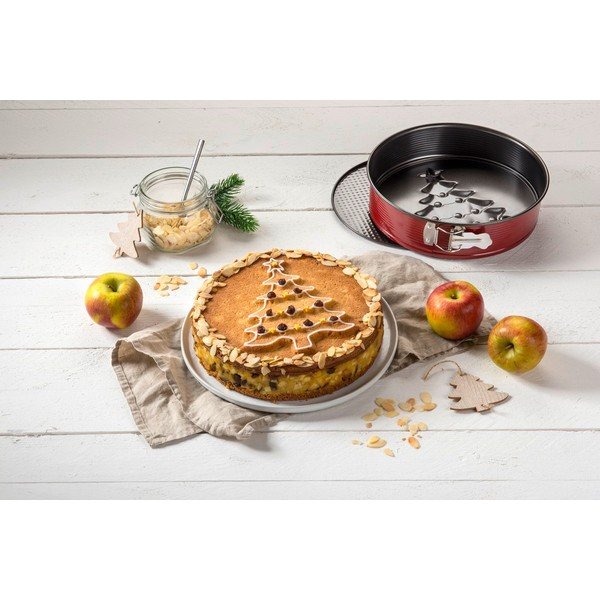 Rdeč pekač za torto Zenker Sparkling Christmas, ø 26 cm-image-1