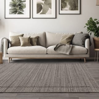 Siva ročno tkana volnena preproga 160x230 cm Larson – Asiatic Carpets