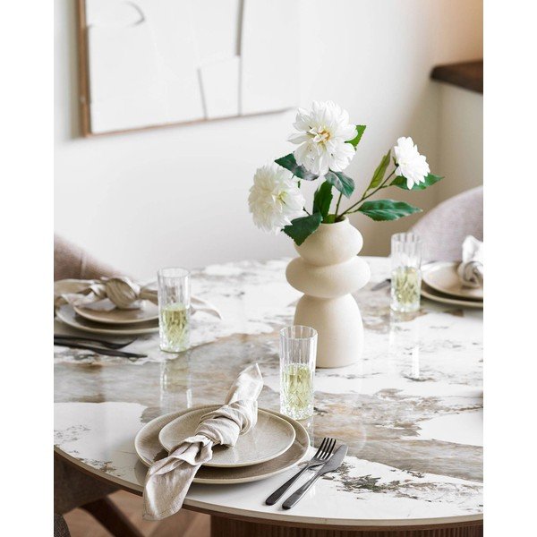 Bež krožniki v kompletu 4 ks iz kamenine ø 27 cm Viola – House Nordic-image-1