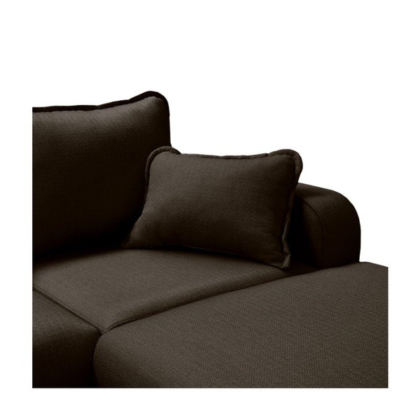 Črna kotna sedežna garnitura (z desnim kotom) Beata – Ropez-image-1