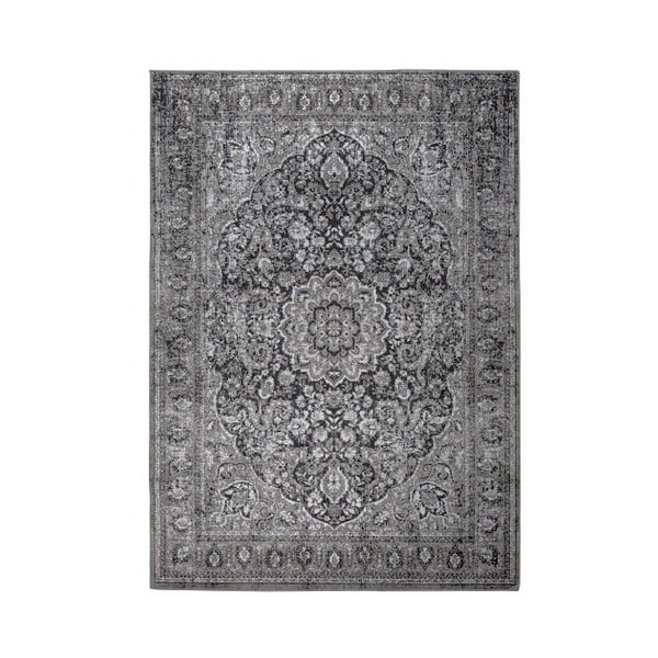 Črno-siva preproga White Label Chi, 160 x 231 cm