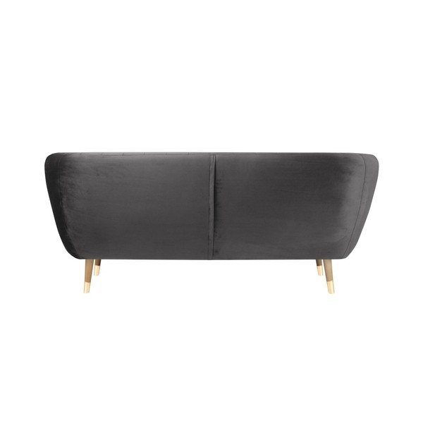 Siva žametna zofa Mazzini Sofas Benito, 188 cm-image-4