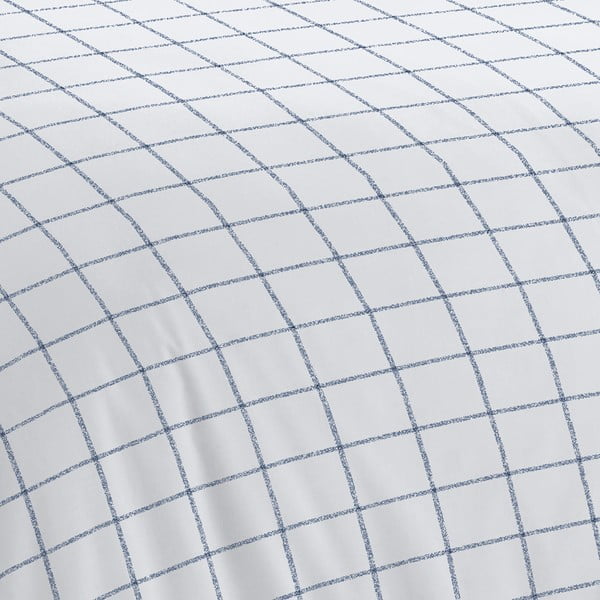 Belo-modra posteljnina 200x135 cm Bold Check - Cloudsoft-image-4