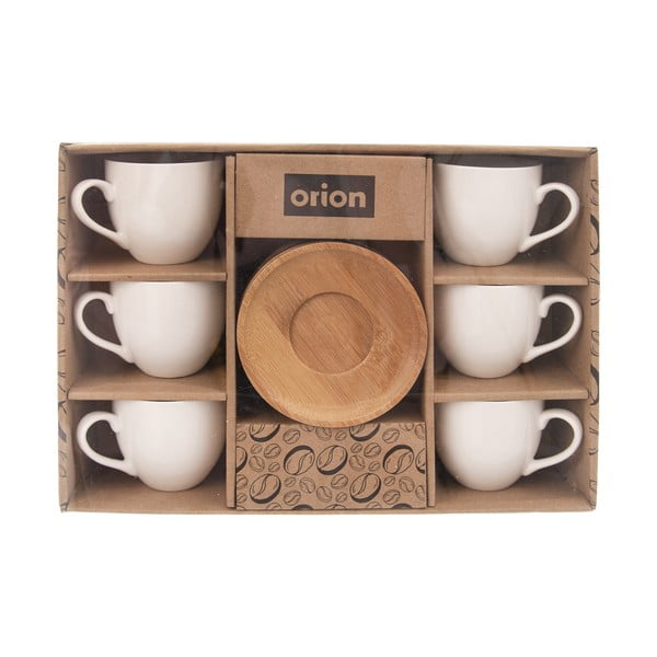 Bele porcelanske skodelice v kompletu 6 kos 125 ml Whiteline - Orion-image-2