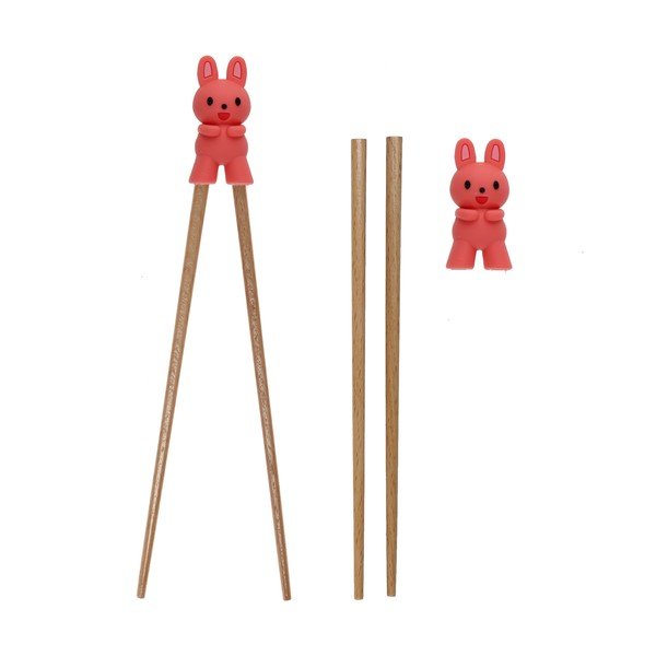 Lesene otroške učne palčke v naravni barvi Bunny – Rex London-image-3