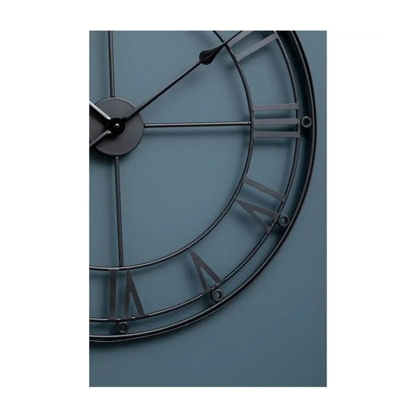 Črna stenska ura Premier Housewares Matt, ⌀ 59 cm-image-2