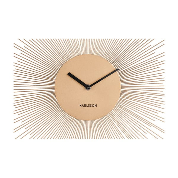 Stenska ura v zlati barvi Karlsson Peony, ø 45 cm-image-1