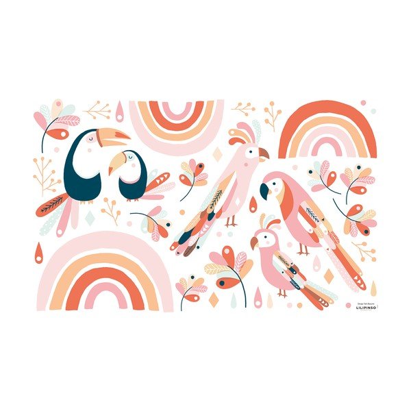 Nalepke 64x40 cm Paradisio Birds – Lilipinso