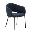 Temno moder oblazinjen jedilni stol Maina – Kave Home