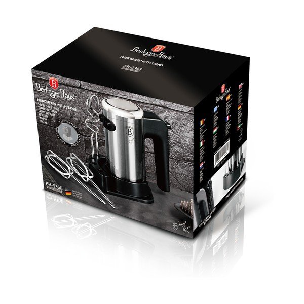 Ročni mešalnik Black Silver Collection - BerlingerHaus-image-2